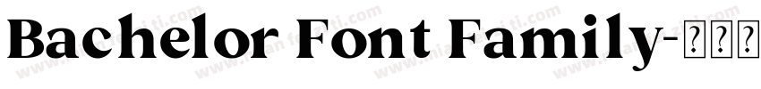 Bachelor Font Family字体转换